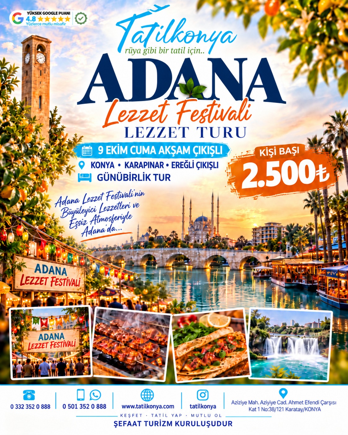 Günübirlik Adana Lezzet Festival Turu