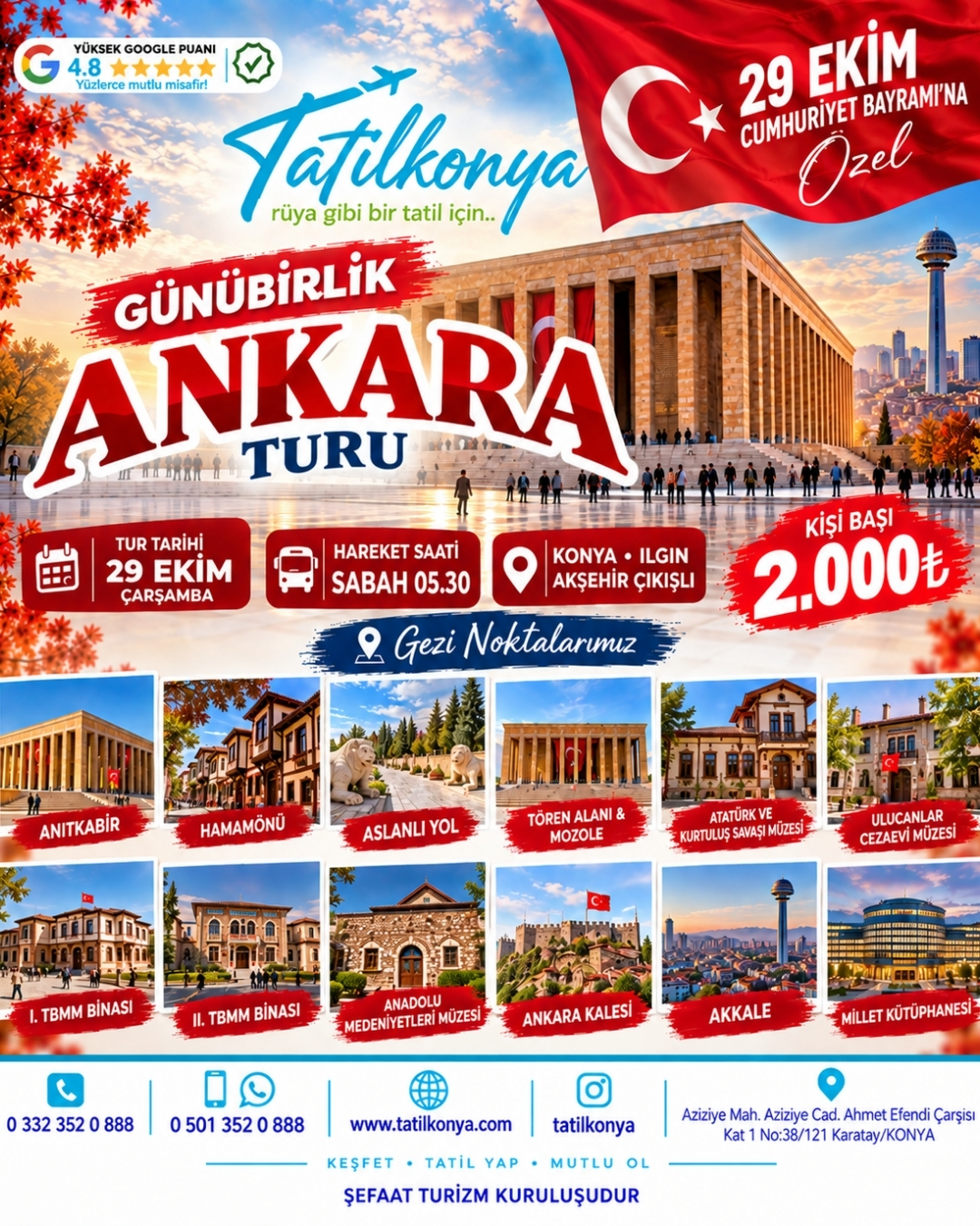 Günübirlik Ankara Turu