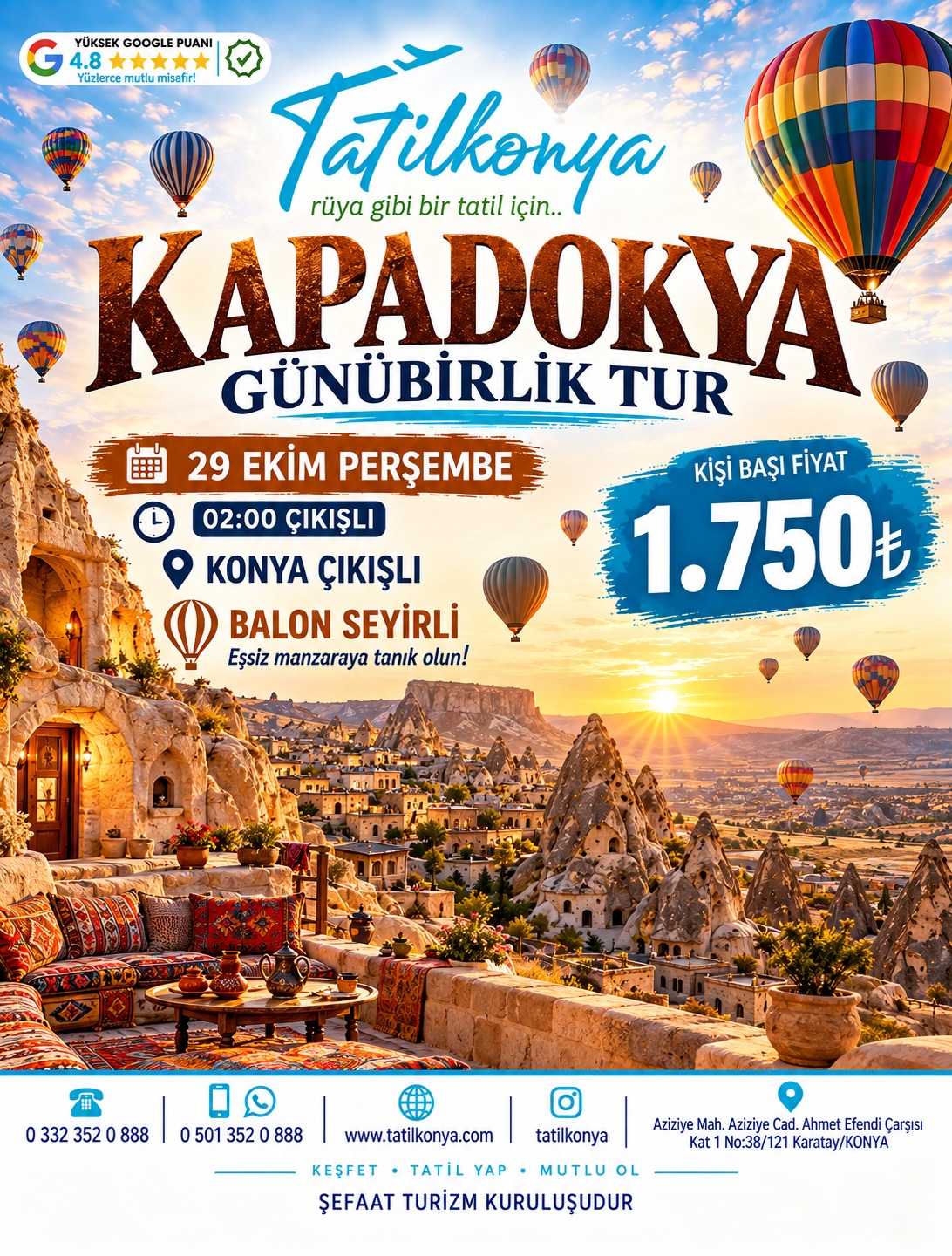 Günübirlik Kapadokya Turu