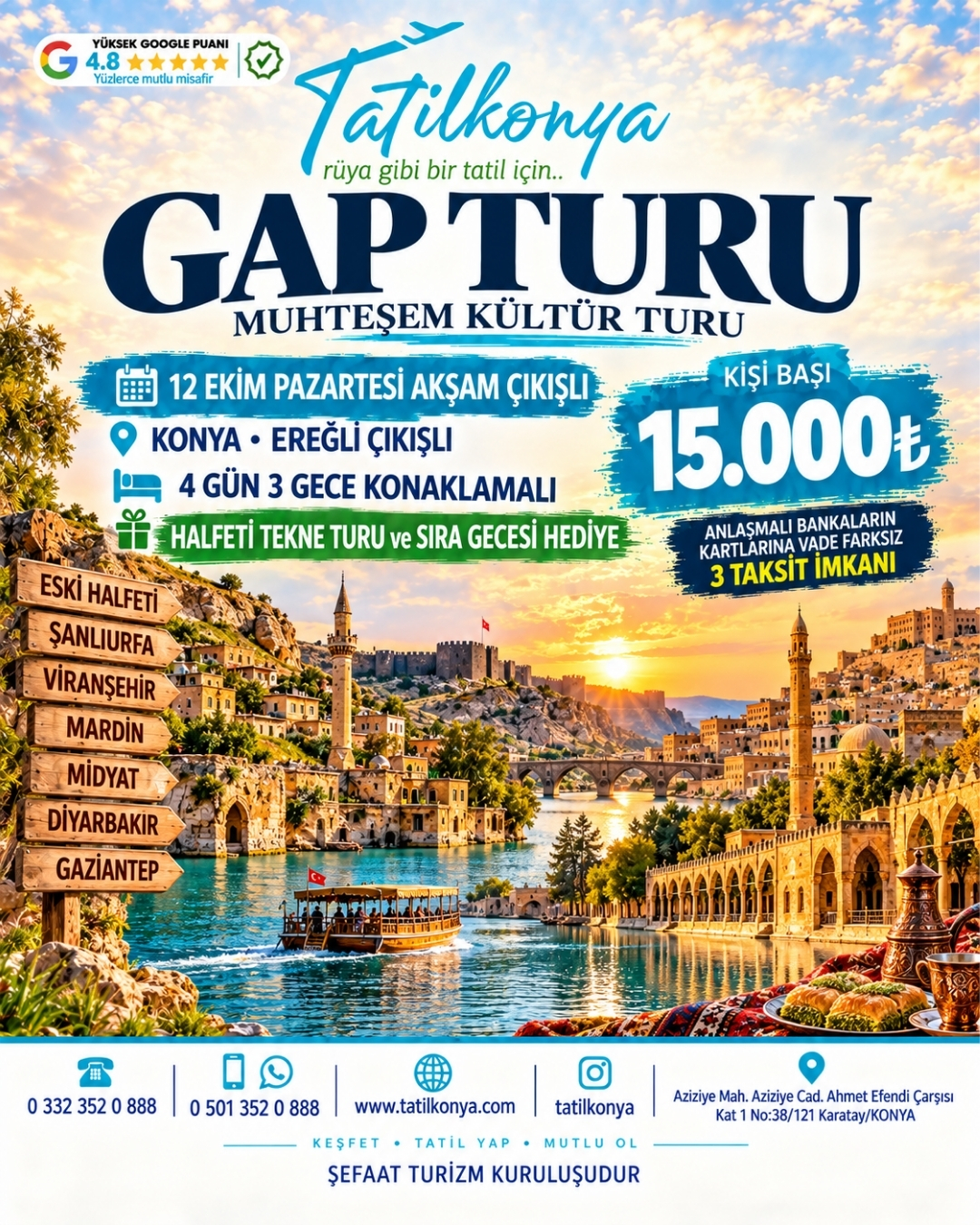 Konaklamalı GAP Turu