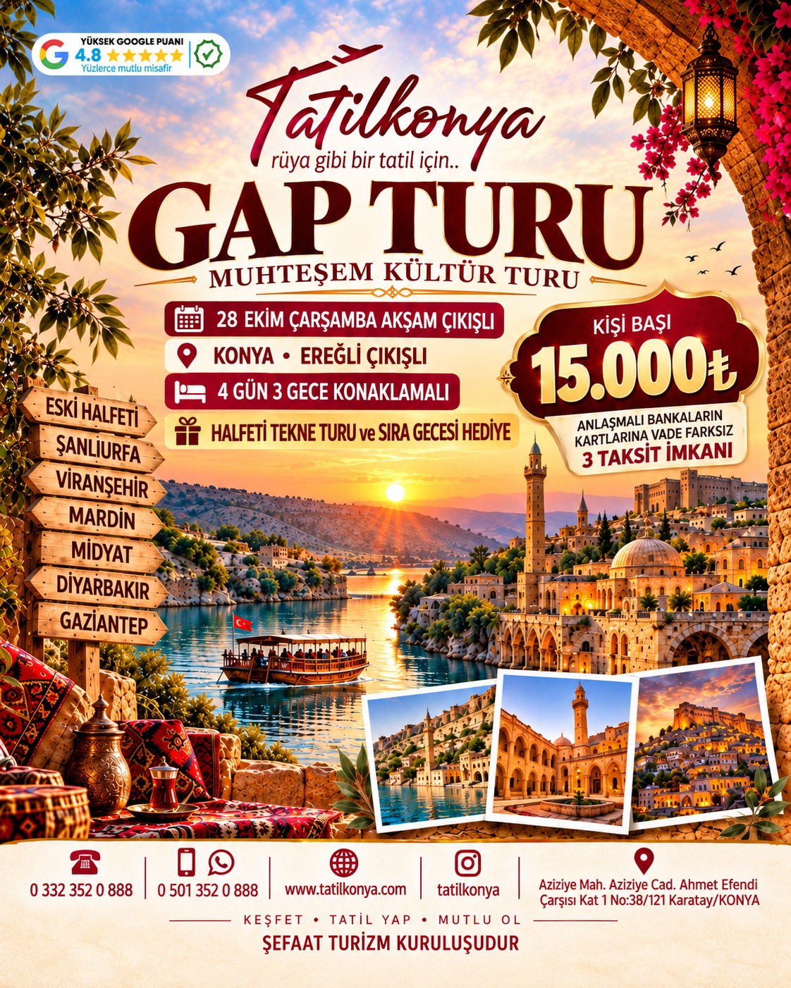 Konaklamalı GAP Turu