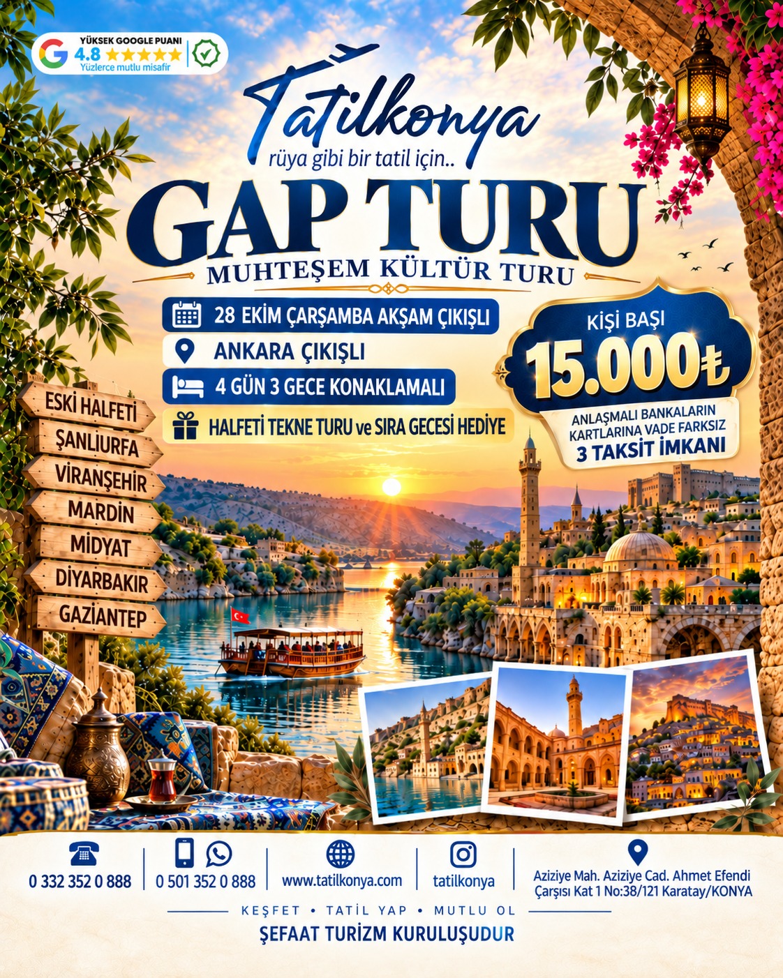 Konaklamalı GAP Turu