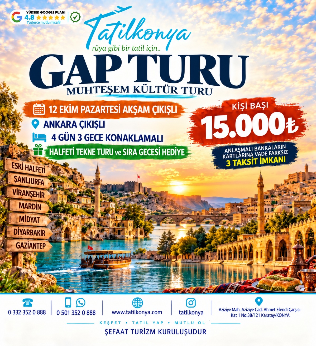 Konaklamalı GAP Turu